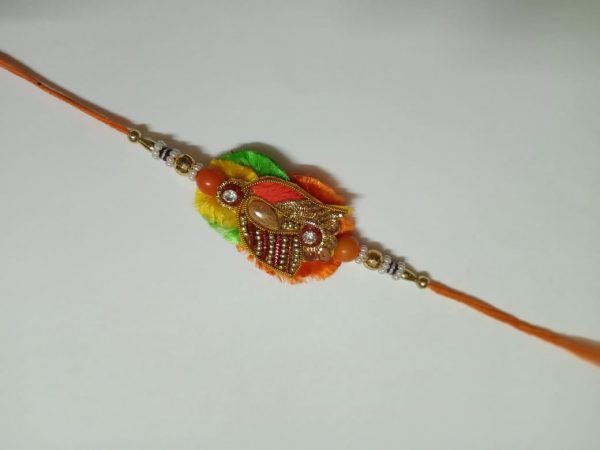 Zupppy Rakhi Rajasthani Rakhi in multicolor