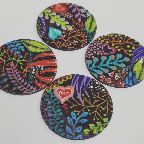 Zupppy Art & Craft Resin Tea COASTERS