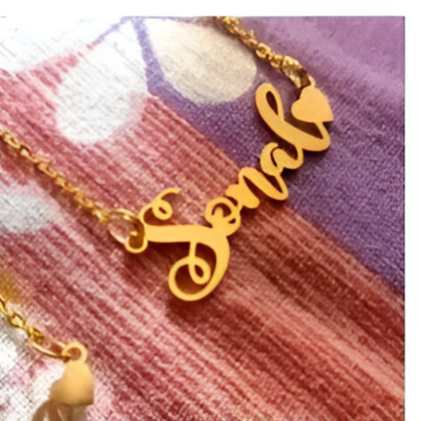 Zupppy Customized Gifts Customized Name Necklace | Personalized Name Pendant  – Golden, Silver, Bronze & Rose Gold | 500+ Designs