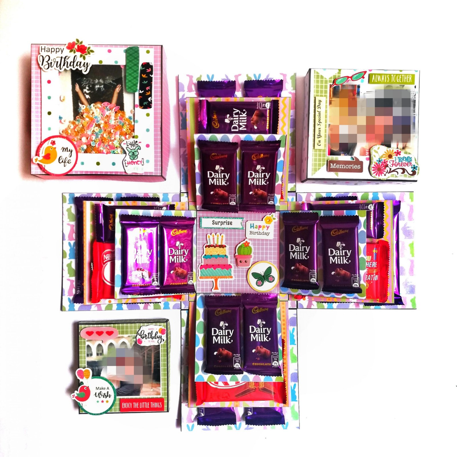 Surprise Snack Gift Box Explosion Type Birthday Gift Packing - Temu Poland