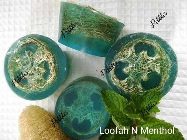Zupppy Herbals Loofah and menthol soap