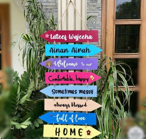 Zupppy Art & Craft Make It Yours: Personalized House Rules with Name – Elevate Your Home Decor!