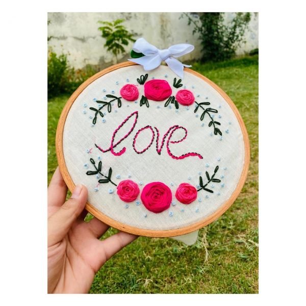 Zupppy Apparel Beautiful Love Hoop Embroidery Online | Zupppy