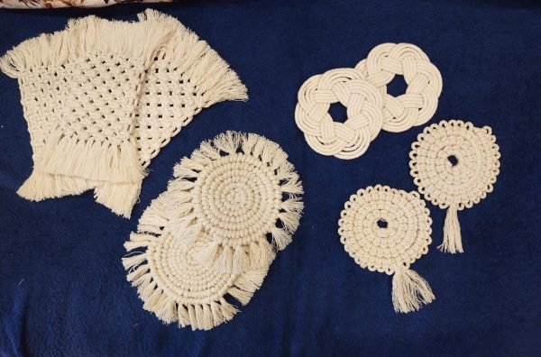Zupppy Macrame Products Coasters | Handmade Macrame Coasters | Zupppy