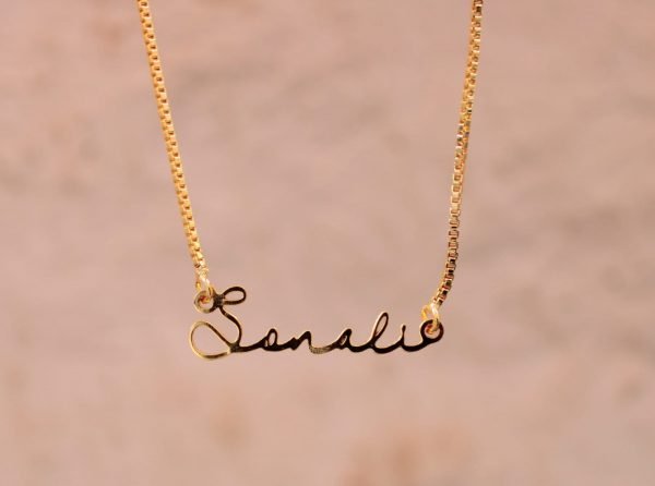 Zupppy Accessories Unique Name pendant with block chain