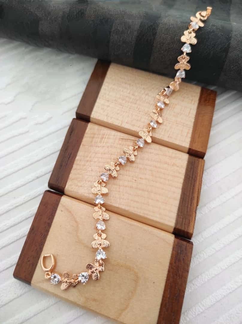 Dainty Charm Bracelet, Rose Gold Bracelet, Bracelets for Women, Handmade  Minimalist Bridal Jewelry - Etsy