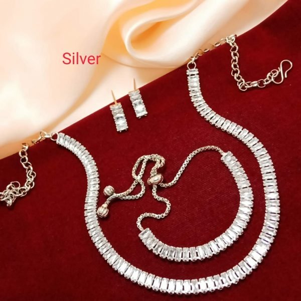 Zupppy Jewellery Silver Design Jewellery Set Online | Zupppy