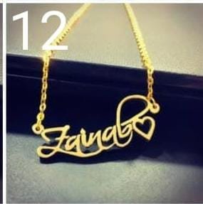 Zupppy Accessories Designer Name Pendant In Cursive Writing