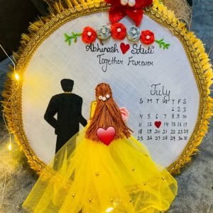 Zupppy Customized Gifts Personalized embroidery wedding hoop