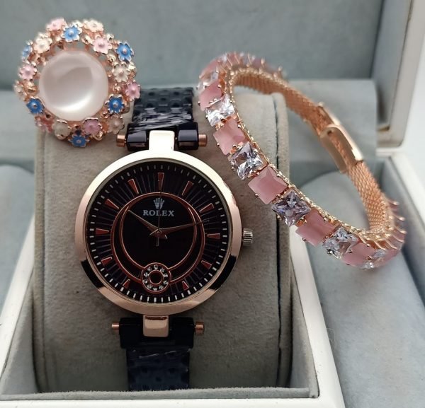 Zupppy Accessories Combo of ladies watch, Kada and Rings