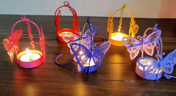 Zupppy Art & Craft Butterfly T- light holders