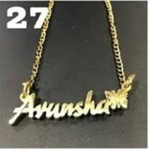 Zupppy Accessories Personalized Name Pendant with Butterfly – Custom Designs in Silver, Gold, and Rose Gold | Customized Name Pendant