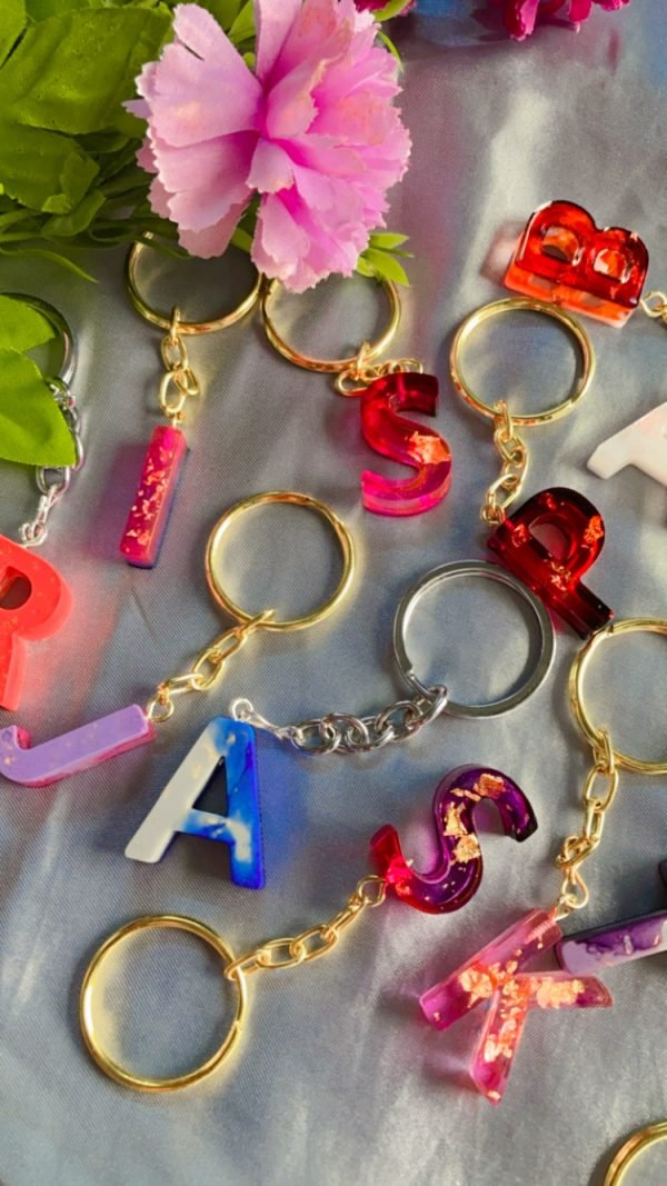 Zupppy Accessories Resin Intial Keychain