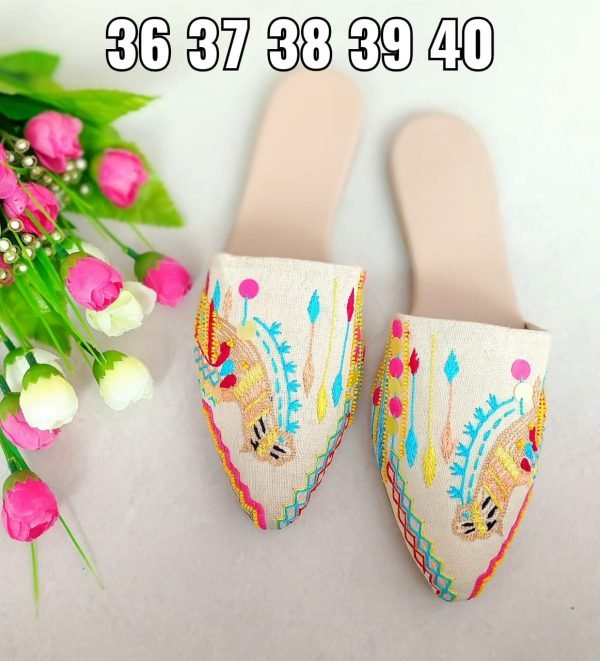 Zupppy Accessories Online Embroidered Mules/ Slipper