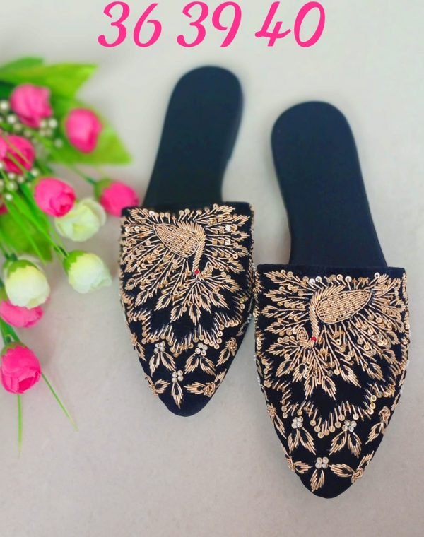 Zupppy Accessories Modern Women Embroidery Mules Online | Zupppy