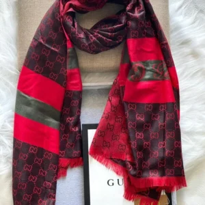 Zupppy Apparel GUCCI GG Scarf Silk Signature Scarves Shawls – Premium Stoles with GG Pattern