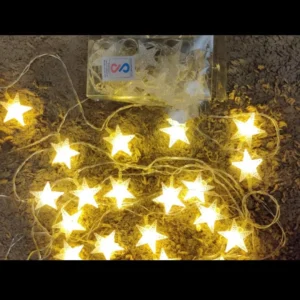 Zupppy Customized Gifts Unique Diwali Star String Lights – Enchanting LED Decor for Festive Celebrations