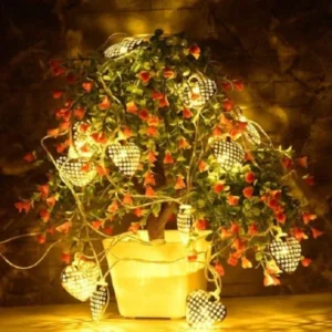 Zupppy Art & Craft Metal Heart LED Light Lamp