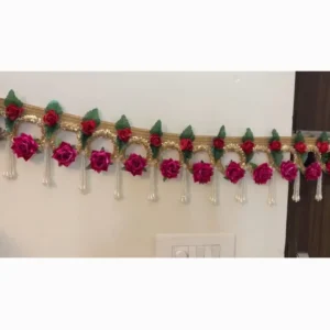 Zupppy Diyas & Candles Entrance rose toran