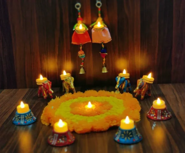 Zupppy Diyas & Candles ROYAL RAJASTHANI COMBO 