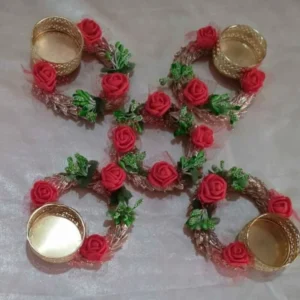 Zupppy Diyas & Candles Floral candle set