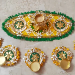 Zupppy Diyas & Candles Rangoli Cum T Light Design