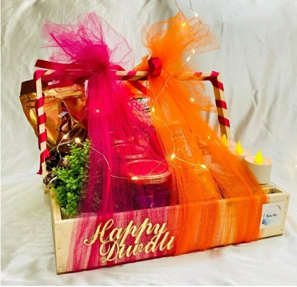 Zupppy Diyas & Candles Diwali dry fruit hamper