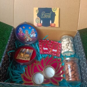 Zupppy Diyas & Candles Exclusive Diwali Gift Hamper with Laxmi Ganesh Charan Paduka