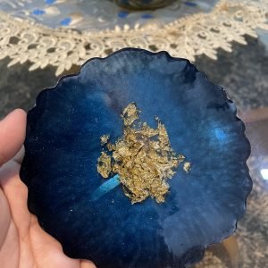 Zupppy Home Decor Dark Night Resin Coaster: Celestial elegance for your table. Shop now!