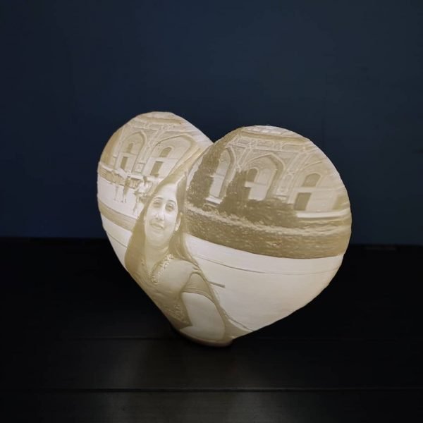 Zupppy Art & Craft Heart Moon Lamp