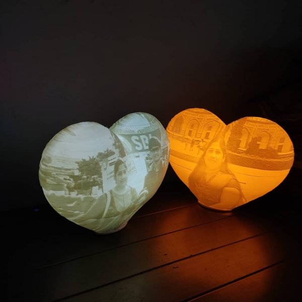 Zupppy Art & Craft Heart Moon Lamp