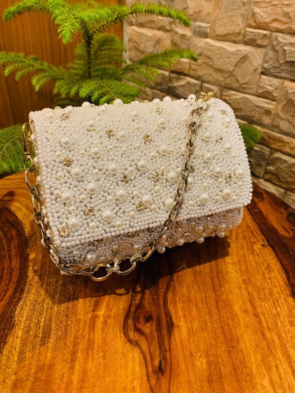 Zupppy Accessories Pearl work flap clutch