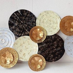 Zupppy Home Decor Disc Metal wall art