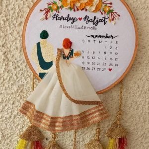 Zupppy Customized Gifts COUPLE Embroidery Hoop WITH TASSELS