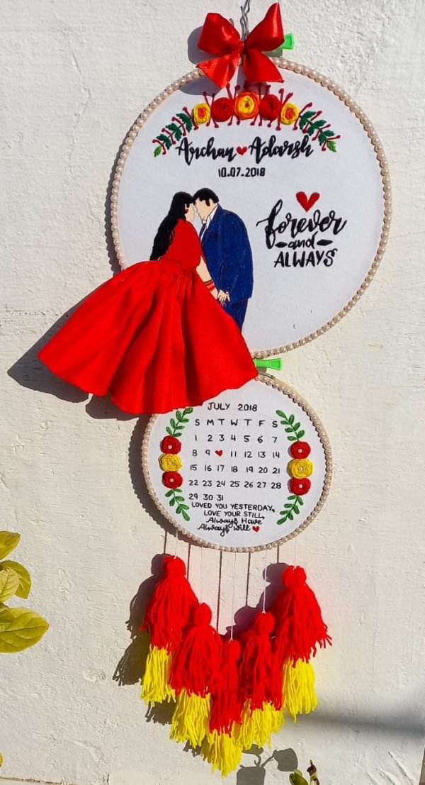 Zupppy Customized Gifts Two layer embroidery hoop with tassel 