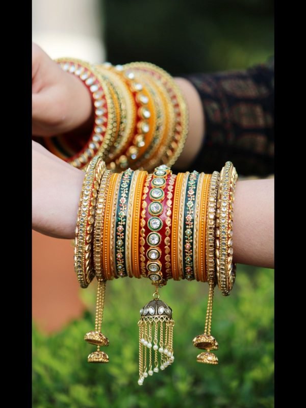 Zupppy Accessories Beautiful Chura bangle with Tassels