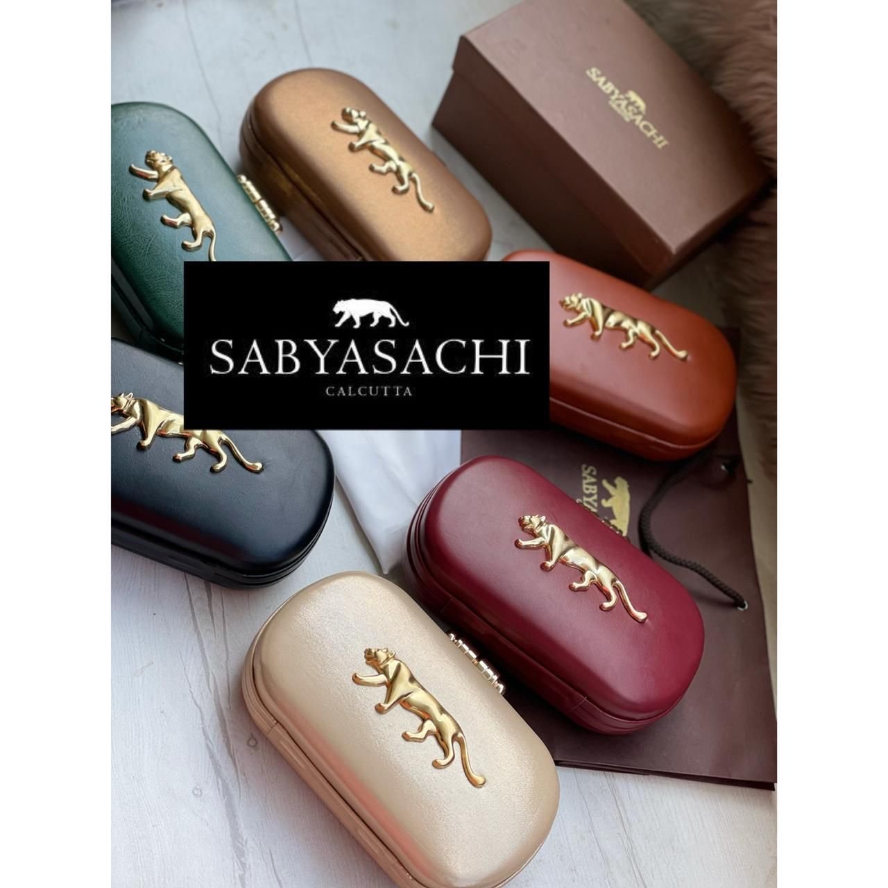 Sabyasachi (replica) Shiny Tote File Bag