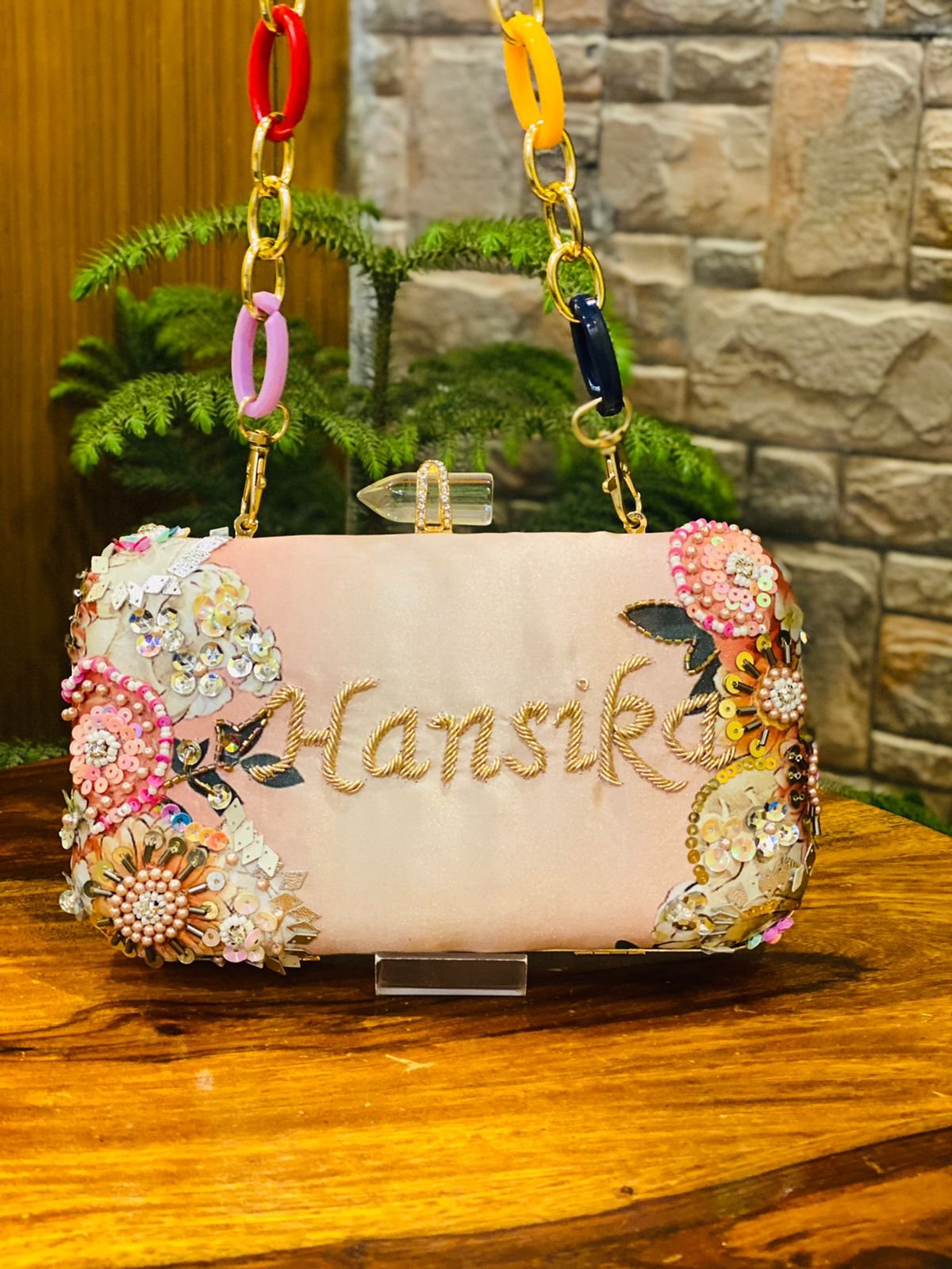 Custom sale name clutch