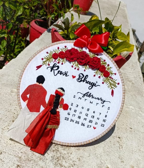 Zupppy Customized Gifts Couple embroidery hoop