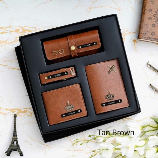 Zupppy Accessories Men’s Wallet Combo Online | Personalized Name Wallet Gift | Indian Faux Leather Wallet