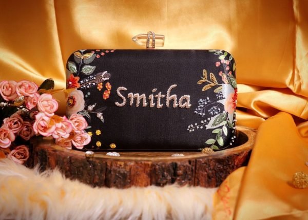 Zupppy Accessories Embroidery Name Clutch Online