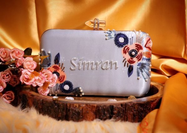 Zupppy Accessories Embroidery Name Clutch Online