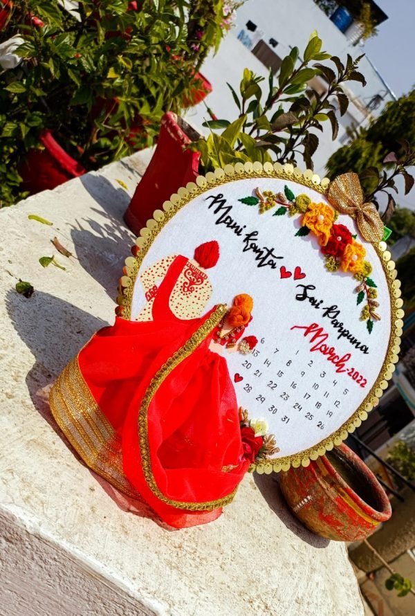 Zupppy Gifts Wedding Embroidery Hoop in India