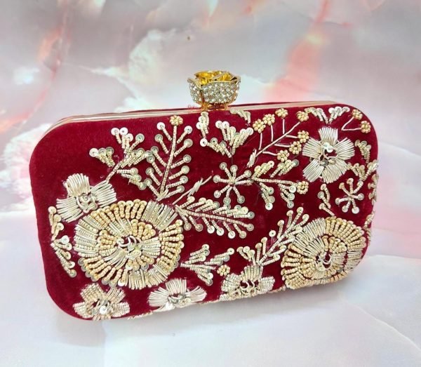 Zupppy Accessories Single Side Embroidered Clutch