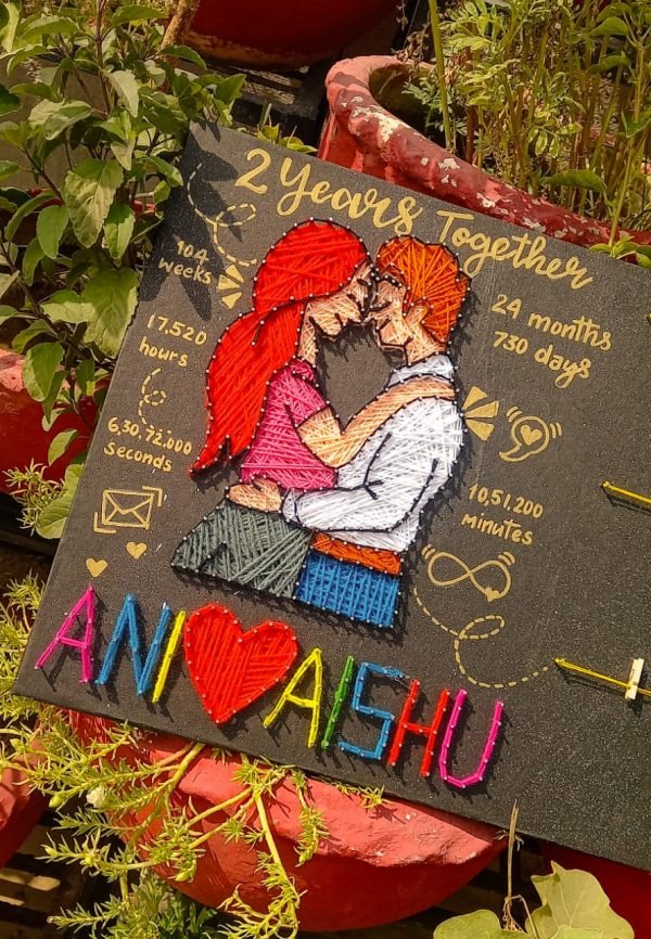 Zupppy Art & Craft Beautiful Couple String Art | Zupppy |