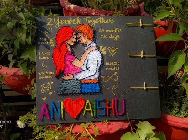 Zupppy Art & Craft Beautiful Couple String Art | Zupppy |