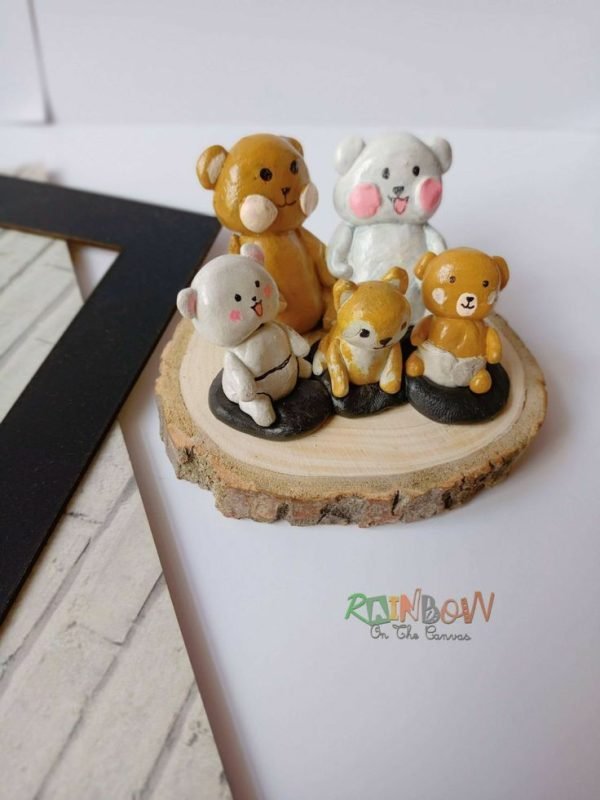 Zupppy handmade Milk and Mocha Bear Family Miniature | cute gifts online