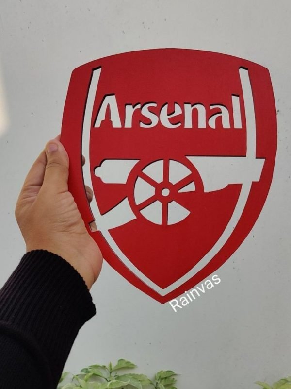 Zupppy handmade Arsenal Wall Art wooden for soccer and football lovers gift and decor