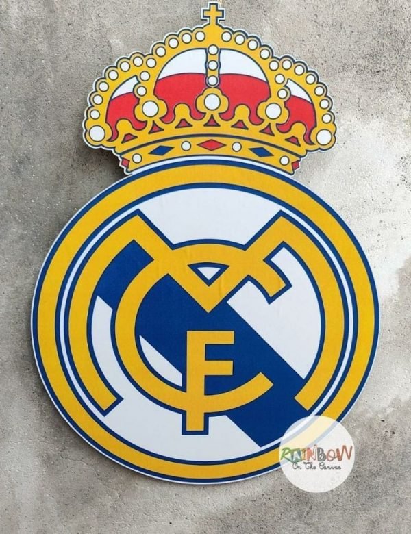 Zupppy wall art Real Madrid Wall Art wooden for soccer and football lovers gift and decor