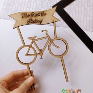 Zupppy CAKES Cute bicycle cake topper